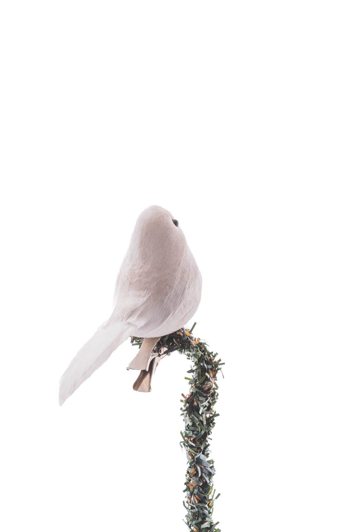 5" Hanging White Foam Dove Ornament