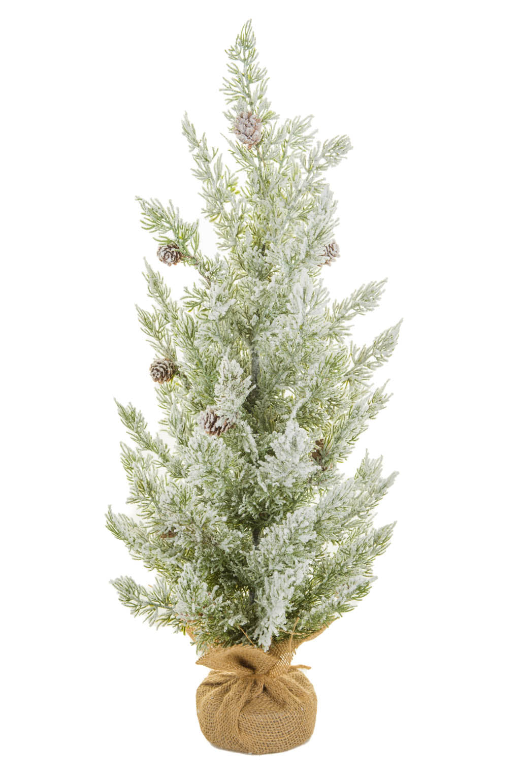 24" Green and White Pvc Christmas Tree