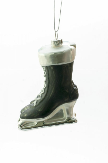 3.25" Hanging Black Women Ice Skates Ornament