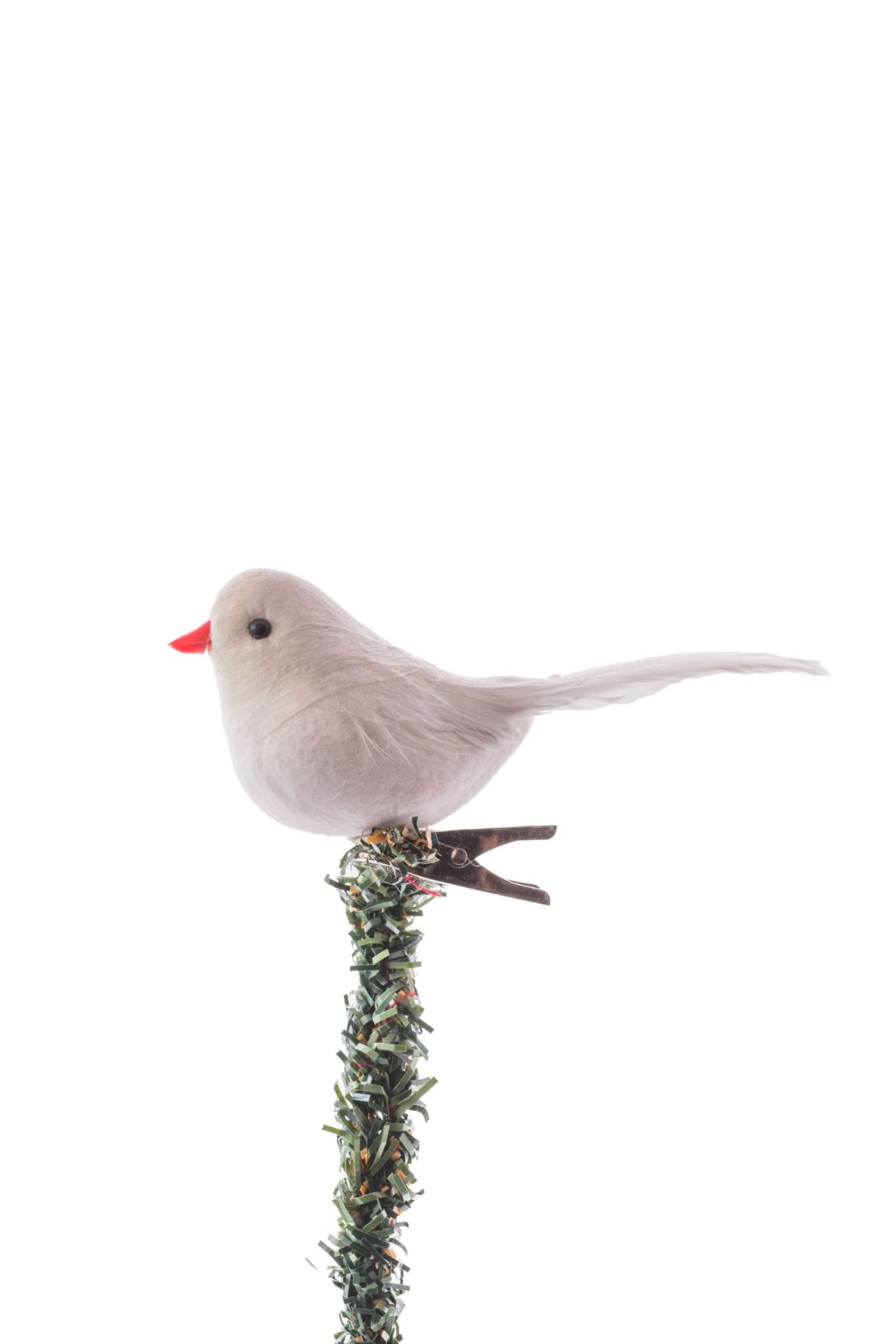 5" Hanging White Foam Dove Ornament