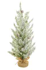 24" Green and White Pvc Christmas Tree