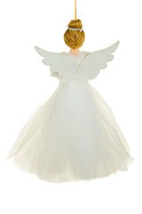 8" Hanging White Cloth Sleepy Fairy Doll