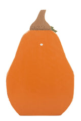20.25" Orange Wood Pumpkin Standee