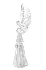 11.25" Clear Plastic Angel Color Change LED Figure