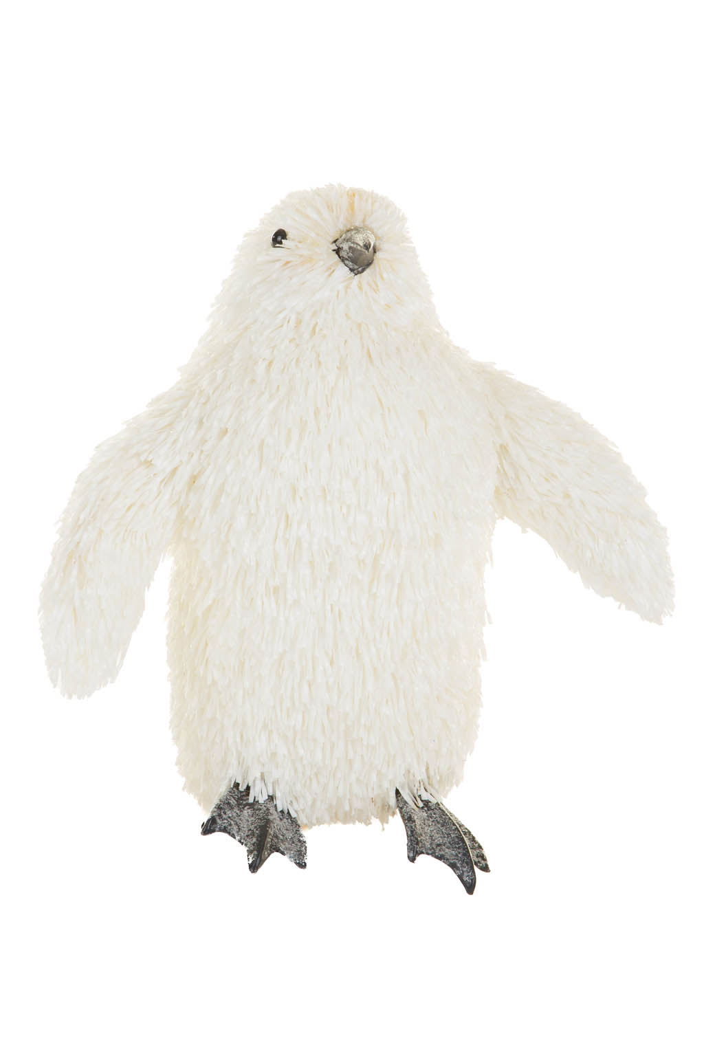 10.75" White Plastic Penguin Figurine