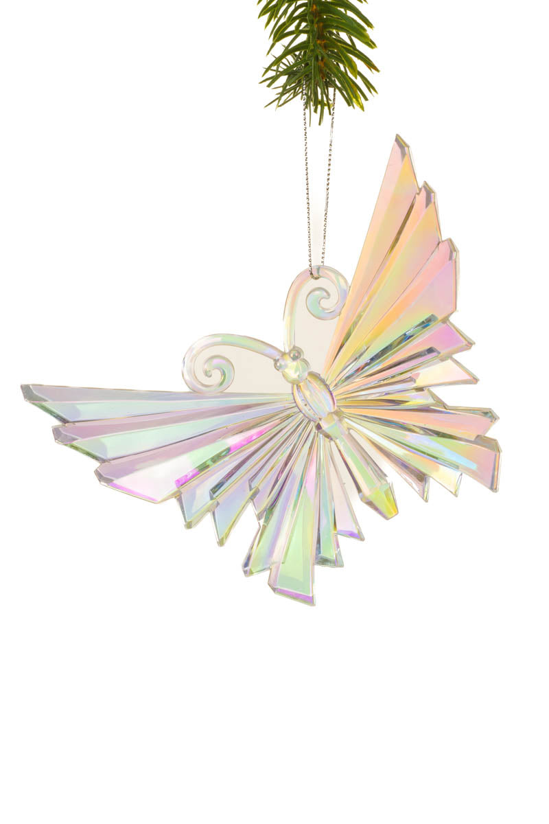 5.5" Crystalline Iridescent Plastic Butterfly & Dragon Fly Ornament