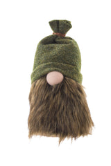 9" Sitting Brown Cloth Beanie Gnome