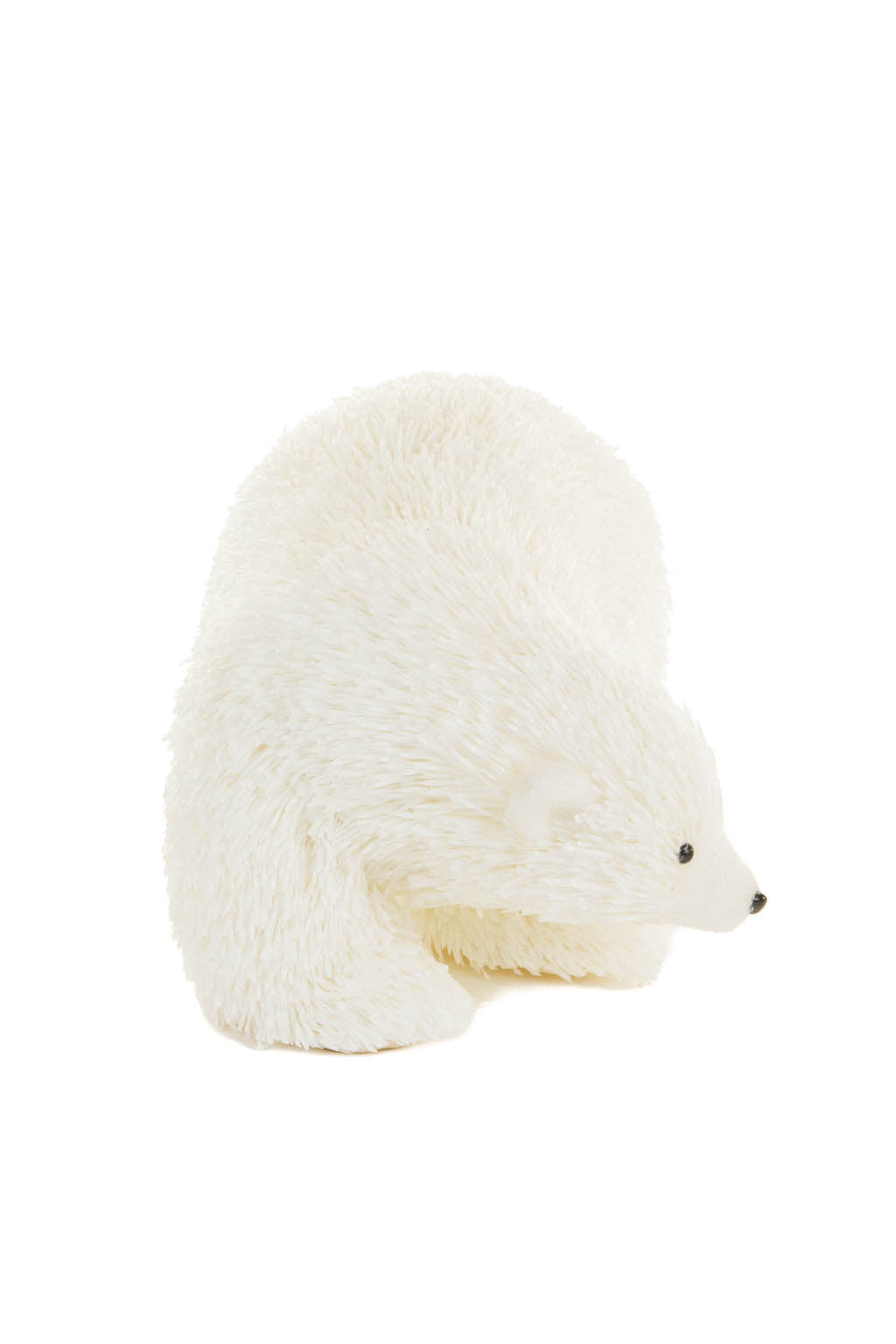 13" White Plastic Polar Bear Figurine