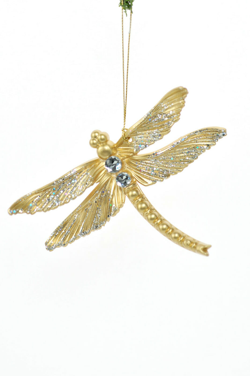 5" Hanging Gold Dragonfly Ornament