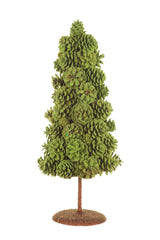 17" Green and Brown Foam Pinecone Christmas Tree
