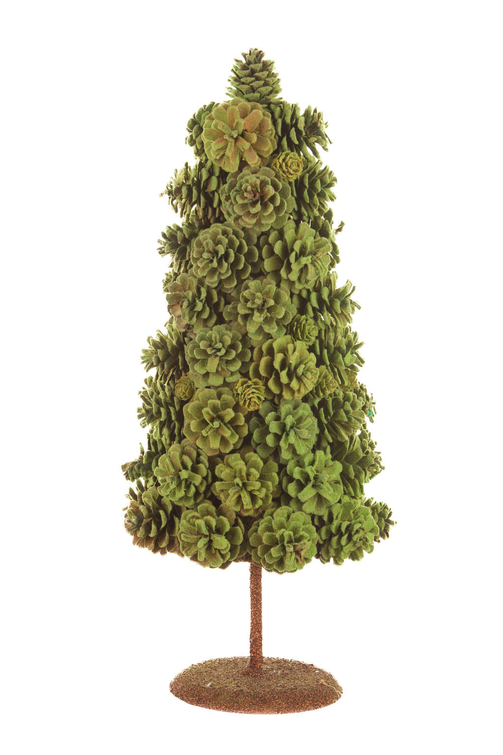 17" Green and Brown Foam Pinecone Christmas Tree