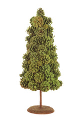 17" Green and Brown Foam Pinecone Christmas Tree