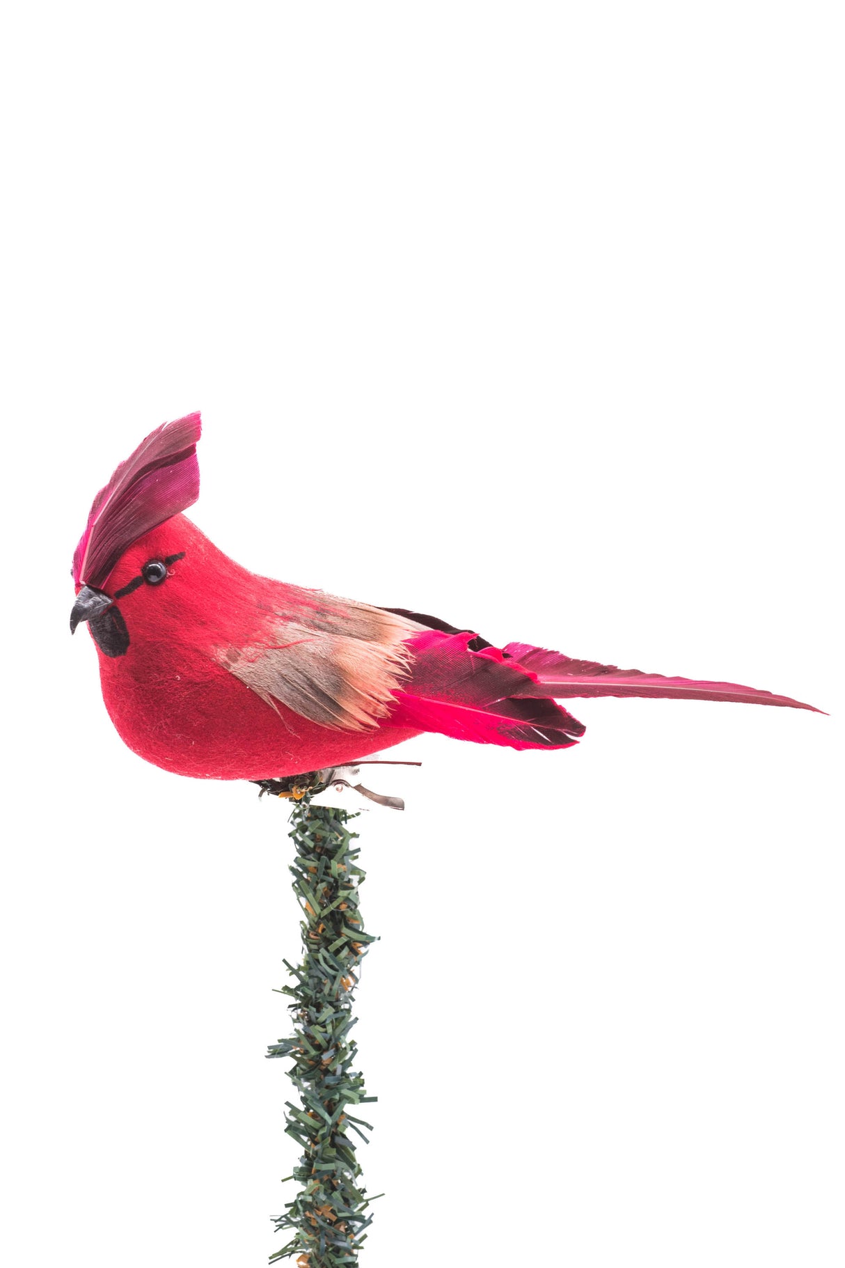 6" Hanging Red Foam Cardinal Ornament with Summer Coat