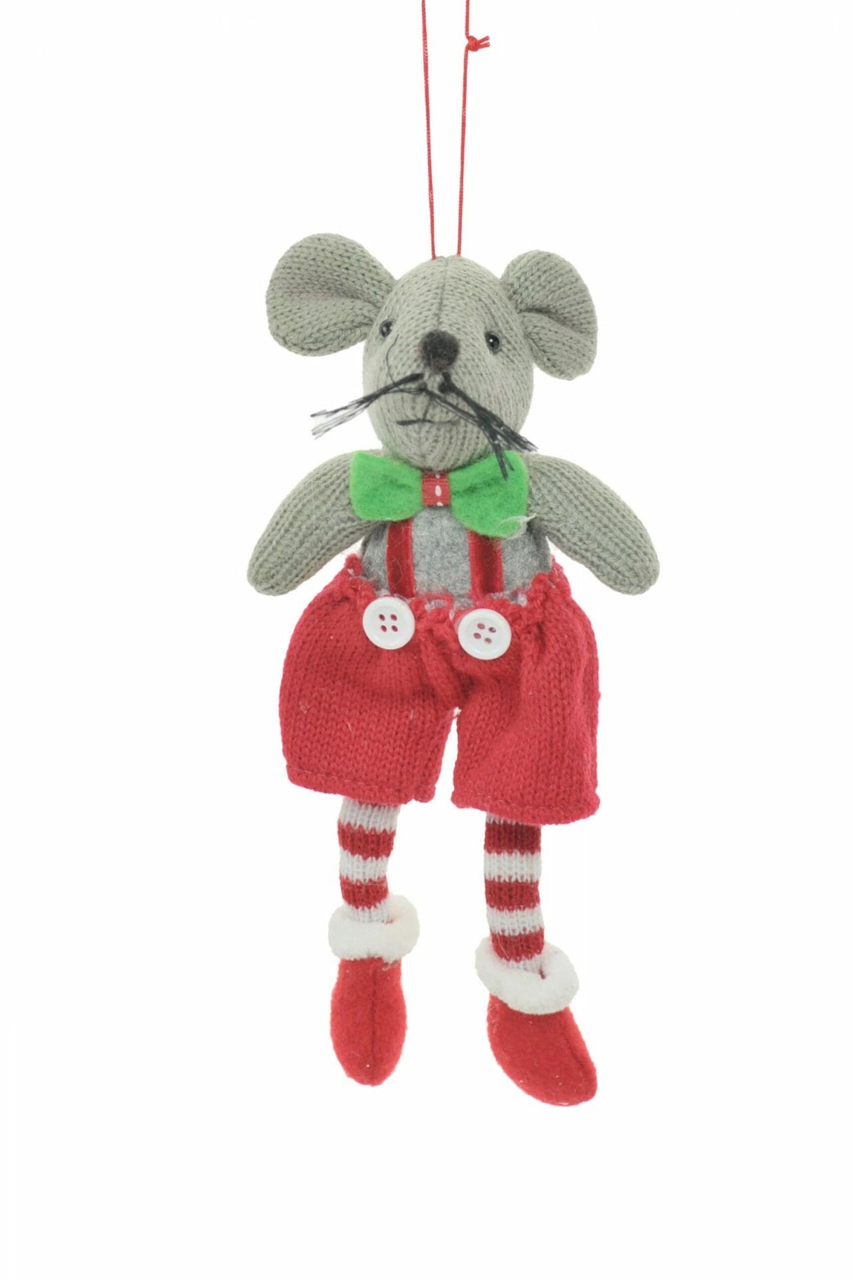 Red Hanging Mouse Ornament