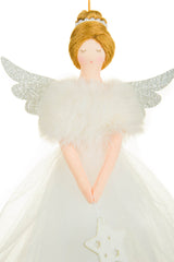 8" Hanging White Cloth Sleepy Fairy Doll