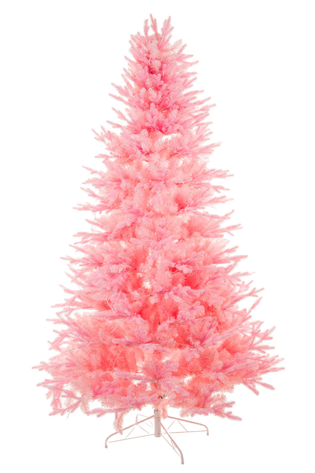 96" Pink Pvc Warm White LED Christmas Tree