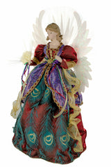 18" Rainbow Cloth Large Modern Fiber Optic Angel Tree Topper