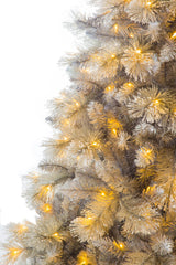 84" Flocked Gray Pvc Christmas Tree