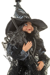 28" Black Cloth Dark Witch In All Saints Dress