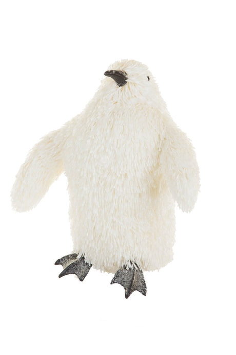 10.75" White Plastic Penguin Figurine