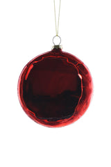 4" Flat Hanging Green and Silver Glass Drop Ornament with Nutcracker