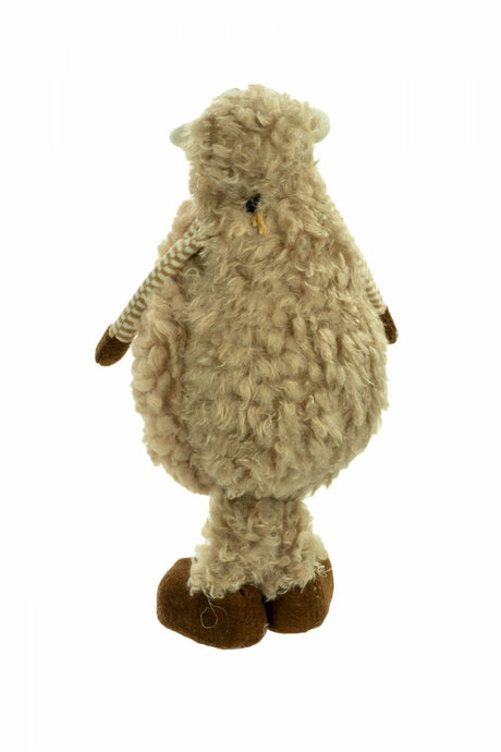 11.5" Brown Cloth Sheep Doll