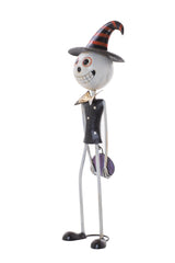 26.5" Black and White Metal Skellington Jr. Figure
