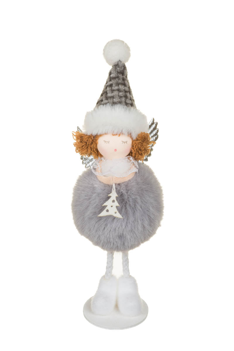 8" Hangable Smokey Fabric Puffball Cherub Girl Doll