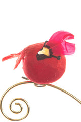 4.5" Clip-On Red Foam Cardinal Ornament