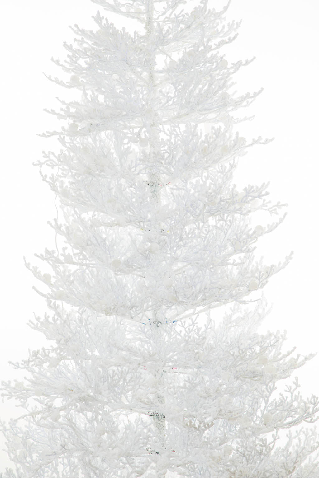 84" Flocked White Pvc Color Change LED Christmas Tree