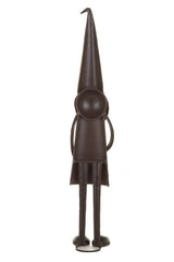 22" Teal and White Metal Nordic Elf with Holiday Cap