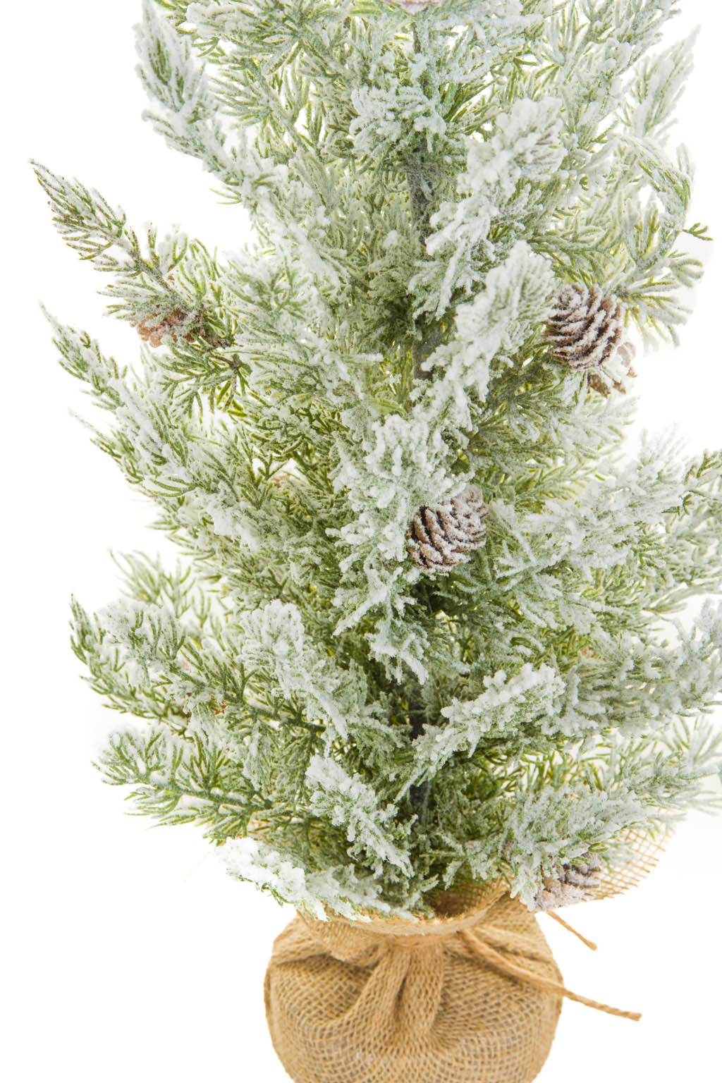 24" Green and White Pvc Christmas Tree