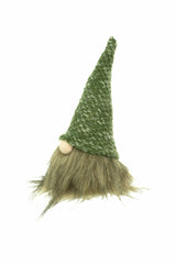 7" Green and Brown Cloth Tiny Gnome