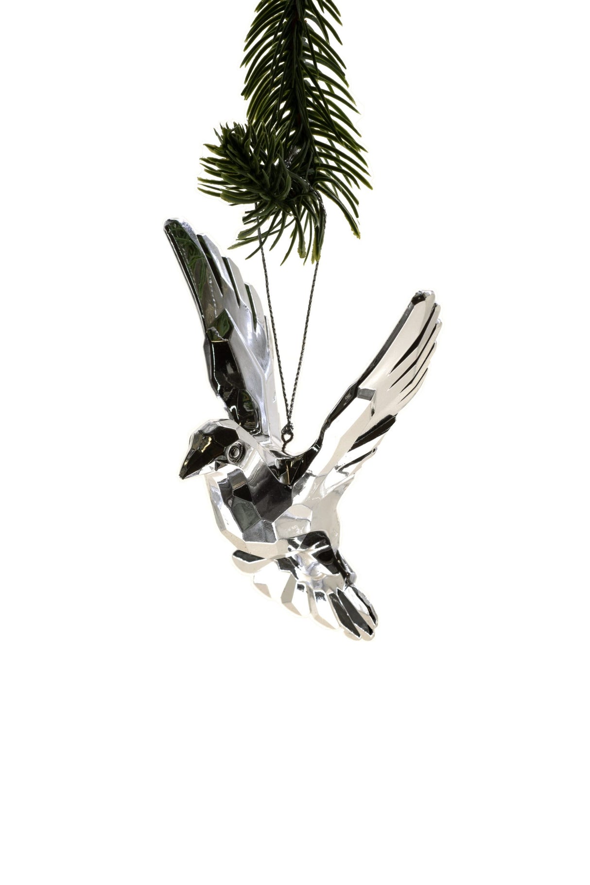 4" Hanging Clear Dove Ornament