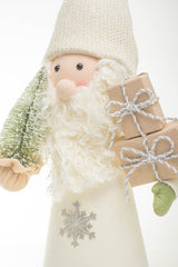 30" Cream Foam Mellow Santa with Gifts