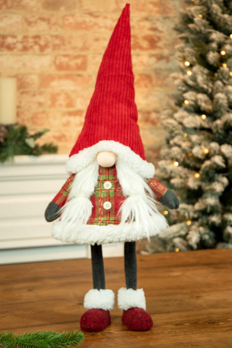 Red Christmas Girl Gnome