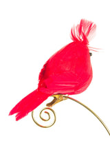 7" Pudgy Clip-On Red Foam Cardinal Ornament