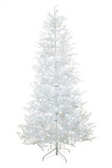 84" Flocked White Pvc Color Change LED Christmas Tree
