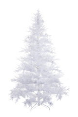 96" Flocked White Pe/Pvc Cool White LED Christmas Tree with Lights